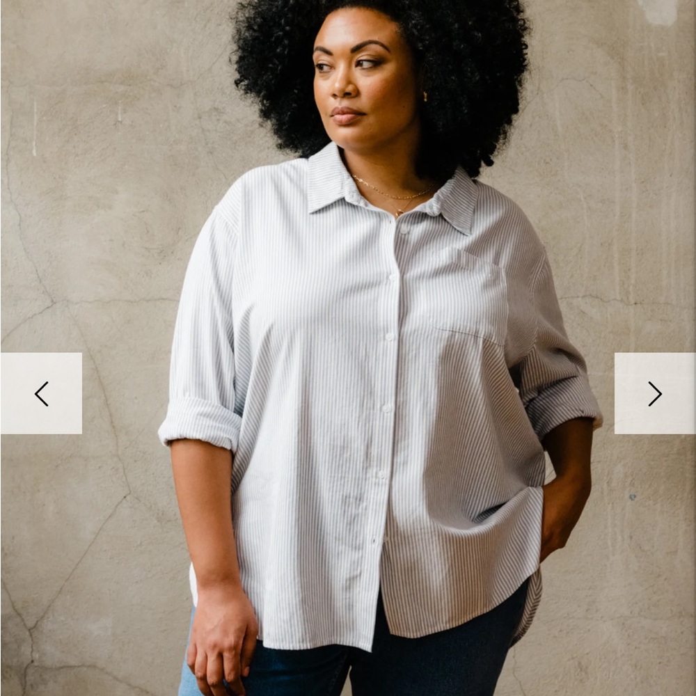 ABLE x Maddy Gutierrez Harris button down